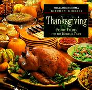 Cover of: Thanksgiving: festive recipes for the holiday table