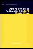 Cover of: Approaches to conversion, zero-derivation | 