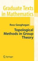 Cover of: Topological methods in group theory