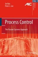 Cover of: Process control: the passive systems approach