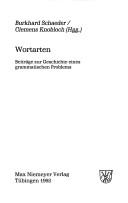 Cover of: Wortarten: Beiträge zur Geschichte eines grammatischen Problems