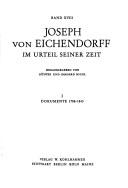 Sämtliche Werke des Freiherrn Joseph von Eichendorff by Joseph von Eichendorff