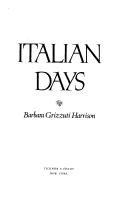 Italian days by Barbara Grizzuti Harrison
