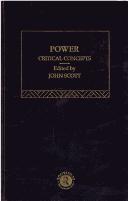 Cover of: Power: critical concepts