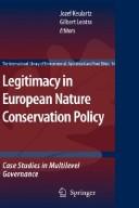 Cover of: Legitimacy in European nature conservation policy: case studies in multilevel governance