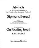 Cover of: Abstracts of the Standard Edition of the Complete Psychological Works of Sigmund Freud | Sigmund Freud