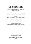 Cover of: Voorslag (Killie Campbell Africana Library Reprint Series)