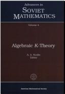 Cover of: Algebraic K-theory by Seminar on Algebraic K-Theory (Leningrad State University)
