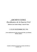Archivo Gomá by José Andrés Gallego, Antón M. Pazos