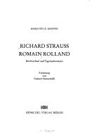 Cover of: Richard Strauss, Romain Rolland by Romain Rolland