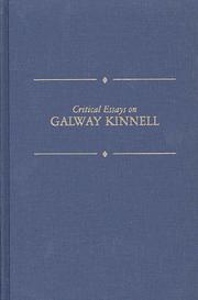 Cover of: Critical essays on Galway Kinnell | 