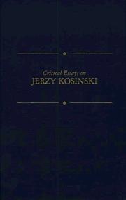 Cover of: Critical essays on Jerzy Kosinski by edited by Barbara Tepa Lupack.