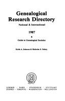 Cover of: Genealogical research directory: national & international