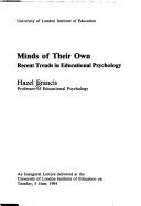 Cover of: Minds of theirown | Hazel Francis