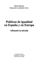 Cover of: Políticas de igualdad en España y en Europa