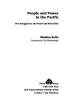 Cover of: People and power in the Pacific: the struggle for the post-Cold War order