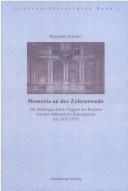 Cover of: Memoria an der Zeitenwende by Benjamin Scheller