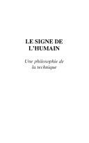 Cover of: Le signe de l'humain by Jean Baudet