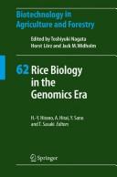 Cover of: Rice biology in the genomics era