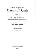 The time of troubles by Sergeĭ Mikhaĭlovich Solovʹev