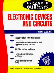 Cover of: Schaum's Outline of Electronic Devices and Circuits by Jimmie J. Cathey, J. J. Cathey