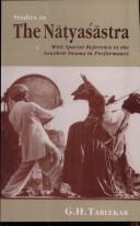 Cover of: Studies in the Natyasastra: With Special Reference to the Sanskrit Drama in Performance