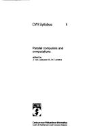 Cover of: Parallel computers and computations | 