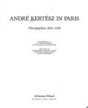 Cover of: Andre Kerterg in Paris by 