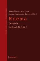 Cover of: Mnema: Derrida zum Andenken