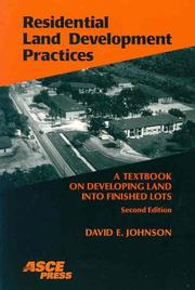 Cover of: Residential Land Development Practices: A Textbook on Developing Land into Finished Lots