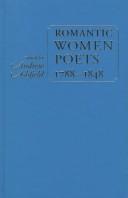 Cover of: Romantic women poets: an anthology