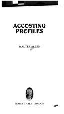 Cover of: Accosting profiles