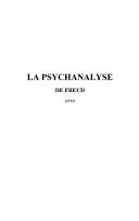 Cover of: La psychanalyse de Freud (1913)