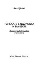 Parola e linguaggio in Manzoni by Gianni Maritati