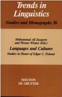 Cover of: Languages and cultures: studies in honour of Edgar C. Polomé