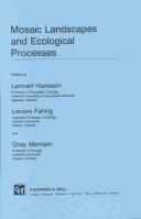 Cover of: Mosaic landscapes and ecological processes