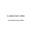 Cover of: La mémoire dans la culture