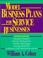 Cover of: Model business plans for service businesses