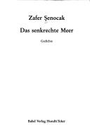 Cover of: Das senkrechte Meer: Gedichte
