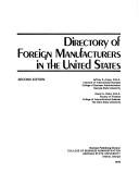 Cover of: Directory of foreign manufacturers in the United States