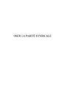 Cover of: Oser la parité syndicale