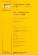 Cover of: Time in contemporary musical thought