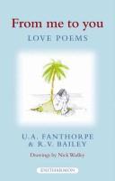 Cover of: From me to you: love poems