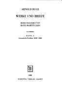 Cover of: Werke un Briefe