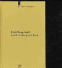 Cover of: Einbildungskraft und Erfahrung bei Kant