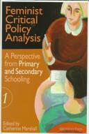 Cover of: Feminist critical policy analysis