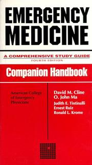Cover of: Emergency Medicine: A Comprehensive Study Guide 4/e, Companion Handbook