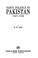 Cover of: Party politics in Pakistan, 1947-1958