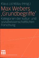 Cover of: Max Webers "Grundbegriffe" by Klaus Lichtblau (Hrsg.).
