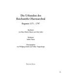 Cover of: Die Urkunden des Reichsstifts Obermarchtal: Regesten 1171-1797